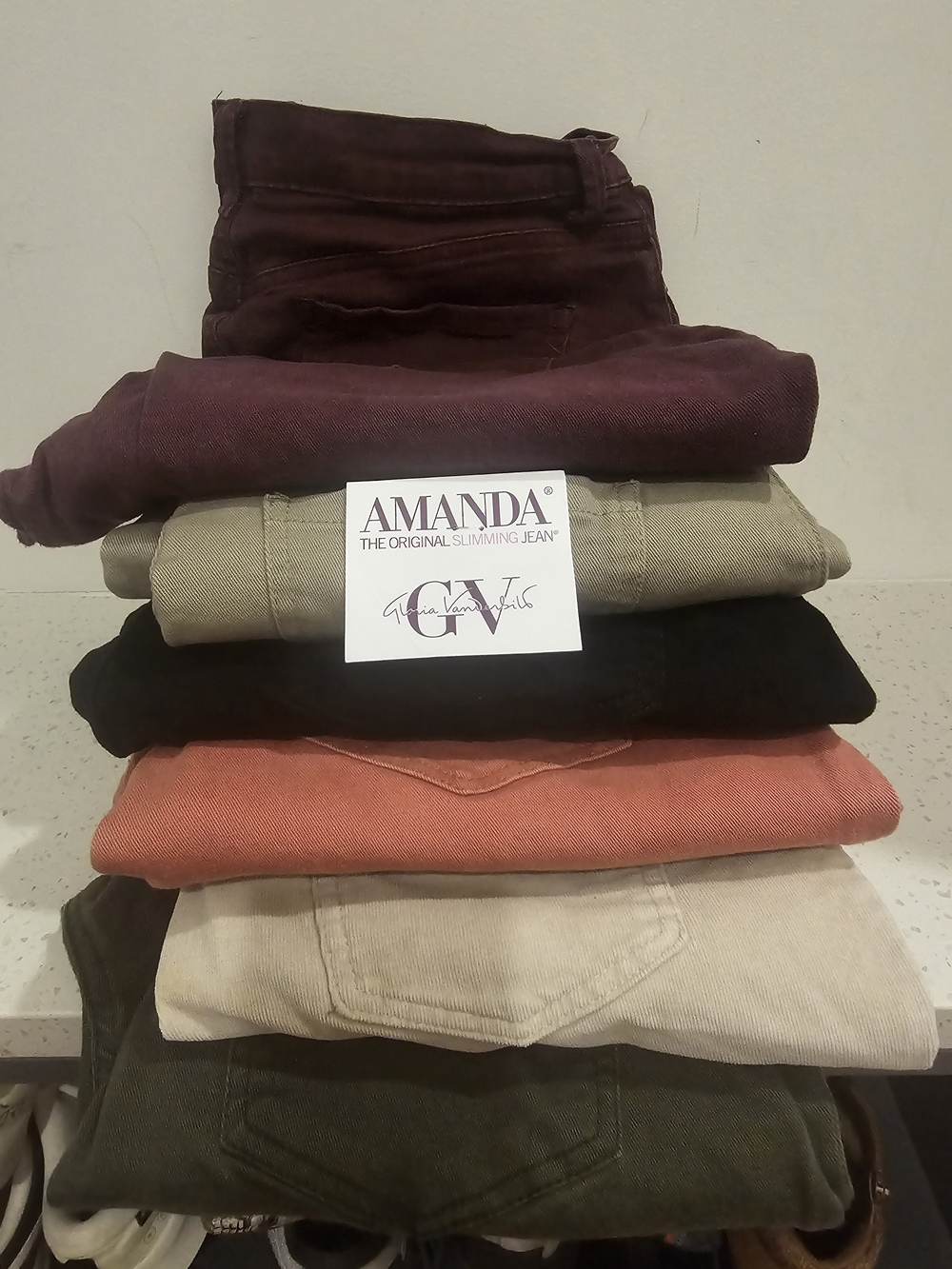 AMANDA Slimming Jeans Stack - Multi Color